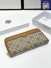 【今日特価】Tory Burch トリーバーチ シングルジッパー財布 オリジナル素材×高品質レザー、シンプル?尚デザイン-WTO輸入2
