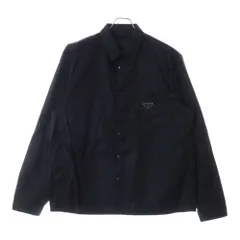 PRADA ネイビー ストレッチ長袖カットソー プラダスポーツ ［ PRADA ］ ロゴ ロンT ネイビー 紺色 SIZE［L