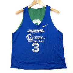 新品【海外購入希少品】ナイキ NBA リバーシブル タンクトップ ノースリーブ 3枚セット】NIKE タンクトップ リバーシブル メンズ3XL紺×白
