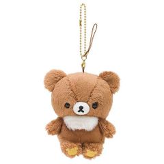 リラックマ ぶらさげぬいぐるみ チャイロイコグマ マスコット ぬいぐるみ ストラップ チェーン ホルダー キーホルダー キャラクター