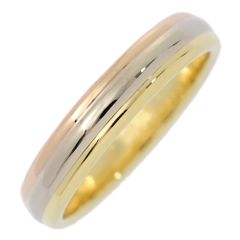 Cartier カルティエ トリニティ ウェディング リング・指輪/K18Y+W+P/750,3カラー-6.5g/18号/#58/ゴールド×プラチナ/結婚指輪【♀】【S】【レディース】★■582042【中古】