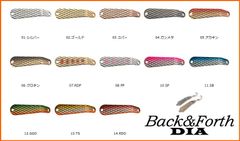 スミス　バックアンドフォース　ダイヤ　５ｇ　バック＆フォース　ダイア　5g　バック　＆　アンド　フォース　DIA　1個当たりの販売価格です　カラーをご選択ください