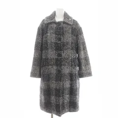 Sマックスマーラ 'S Max Mara ツイードステンカラーコート ロング アウター ビジュー ウール 34 黒 ベージュ 茶 /MI ■OS