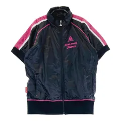 サイズ：L LE COQ GOLF ルコックゴルフ  裏メッシュ 半袖ジップジャケット  ブラック系 [240101437974] ゴルフウェア レディース ストスト