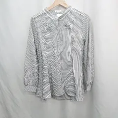 ◇ ◎●未使用●⊆ アクシーズファム かわいい系　腰ベルト有 長袖 ブラウス サイズM ホワイト系 レディース E  【1505220001923】