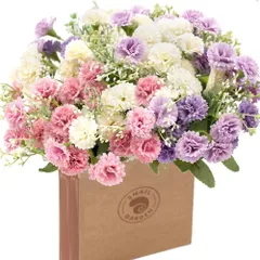 【迅速発送】DIFEIUKI カーネーション花束 3本60頭花 シルク造花 枯れない花 母の日ギフト 花嫁 ブーケ 結婚式 インテリア 自宅 喫茶店 装飾置物 写真撮影 敬老の日 先生の日 贈り物 お祝い ギフト花束