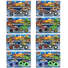 【新品】ミニカー 1/64 Hot Wheels モンスタートラック 2パック 8個アソート [FYJ64-986S]