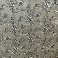 S-091 1mグリーン　花柄YUWA生地