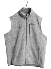 【お得なクーポン配布中!】 パタゴニア ベターセーター ベスト メンズ XXL 古着 18年製 Patagonia フリース セーター 前開き フルジップ 企業物 アウトドア 重ね着 灰