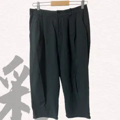 evam eva エヴァムエヴァ　パンツ　クロップド丈　ブラック　カジュアル　シンプル