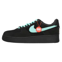 NIKE (ナイキ) ×TIFFANY&CO AIR FORCE 1 LOW 1837 BLACK DZ1382‐001 ティファニー エアフォース1 ローカットスニーカー ブラック/ブルー US12/30.0cmのサムネイル