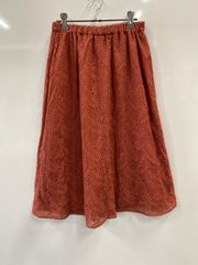 nh1018⚫︎SOUP⚫︎スープ⚫︎総レース⚫︎ロングスカート⚫︎size9⚫︎オレンジ