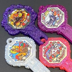 妖怪ウォッチ★妖怪アーク　4本セット鍵　龍燈紅華/羅雪ぬらりひょんモモタロニャン