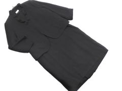NINA RICCI ニナリッチ フォーマル ジャケット ワンピース セットアップ size17AR/黒 ■■ レディース