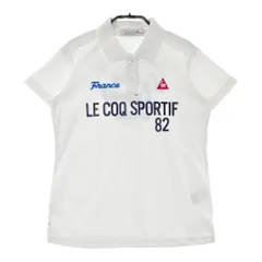 サイズ：M LE COQ GOLF ルコックゴルフ  半袖ポロシャツ  ホワイト系 [240101412591] ゴルフウェア レディース ストスト