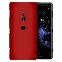 Xperia XZ3 ケース SO-01L SOV39 801SO エクスペリアxz3  耐衝撃 シンプル さらさら ハード ケース 【Color】 ワインレッドのサムネイル