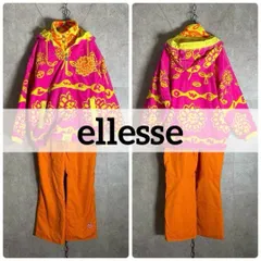 ellesse スキーウェア スノーボードウェア 上下セット レディース 150 エレッセ オレンジ ピンク
