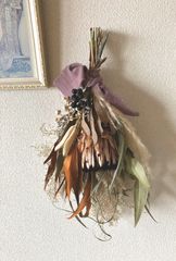 ドライフラワースワッグ ネイティブフラワー プロテア ニオベ パンパスグラス