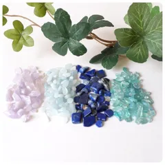 ・ハーバリウムやレジンに♪＊天然石穴なしチップ 4種類