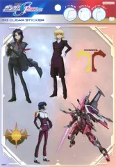 【中古】シール・ステッカー B.アスラン・ザラ＆カガリ・ユラ・アスハ＆インフィニットジャスティスガンダム弐式 ビッグクリアステッカー 「機動戦士ガンダムSEED FREEDOM」