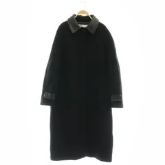 ザラ ZARA ZW COLLECTION MANTECO ウール混コート ステンカラー ロング L 黒 ブラック /AT ■OS