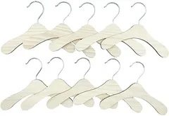 Rimikuru ペットハンガー 木製 犬猫兼用 ペット用 洋服 おしゃれ コンパクト 10本セット( Mサイズ,  Mサイズ)