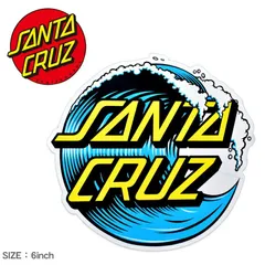 SANTA CRUZ サンタ クルーズ ステッカー WAVE DOT 6IN 88281525 ストリート ロゴ カラー:マルチ 品番：73070033