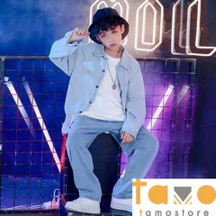 2024年　キッズ ダンス衣装 ヒップホップ 3点セット セットアップ デニム