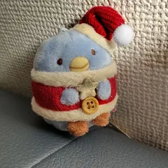 すみっコぐらし　サンタ　てのりぬいぐるみ　ぺんぎん　（本物)