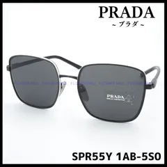 イタリアレンズ幅新品 プラダ PRADA 高級サングラス SPR59U 1AB-5S0 ブラック