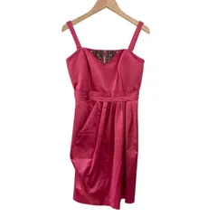 RE204  LE SOUK  ルスーク　パーティードレス　キャミワンピース　ピンク　レディース　サイズ38