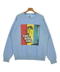 【未使用タグ付】ワコマリア × チェット ベイカー　スウェット　ジャズ　水色 TIGHT / CHET BAKER / CREW NECK SWEAT SHIRT ( TYPE-1 )（BLUE）