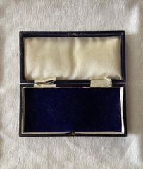 英国アンティーク ジュエリーボックス パープル