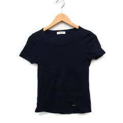 オールドイングランド OLD ENGLAND 半端 Tシャツ カットソー ジュエルネック 無地 コットン 綿 36 ネイビー 紺 /FT28のサムネイル