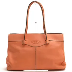 美品✨TOD'S トートバッグ ミディアム シボ革 ブラウン A4 肩掛け