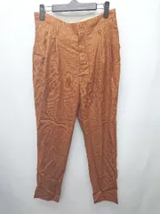 ◇ ◎ UNITED ARROWS ユナイテッドアローズ グリーン ツータック 無地 パンツ サイズ38 ブラウン レディース P  【1403180003486】