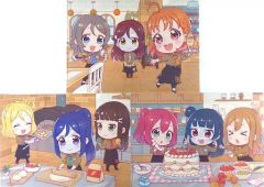 [중고] 클리어 파일 Aqours 카페 데포르메 A4 클리어 파일 3장 세트 [세가 콜라보 카페 러브라이브! 시리즈 9th Anniversary!]