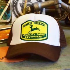 アメリカンレーシングキャップ 帽子 ブラウン 茶色 ジョンディア バイク モーターサイクル アメコミ アメリカン雑貨 ファッション ガレージのサムネイル