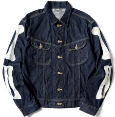 キャピタル ボーン デニム ジャケット サイズ44インチ Kapital 11.5oz