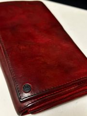 絶版アーカイブITALY製incarnationホースレザーウォレット希少レッド