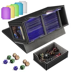 本革製】レザーデッキケース(ダイスケース付き/EDH対応)※茶