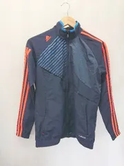◇ Θ adidas アディダス ジップアップ 長袖 ジャージ サイズ160 ネイビー キッズ 子供服 男の子 E  【1506180009769】