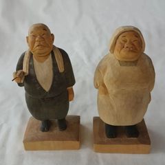 農民人形 1930年 木彫 登山 信州信濃 置物 農民人形 1930年 木彫 登山 信州信濃 置物（古作・農民美術