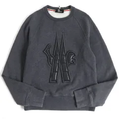 【人気デザイン】 モンクレール センターロゴ 刺繍 スウェット 入手困難 MONCLER - MONCLER モンクレール ドッキング スウェット 刺繍