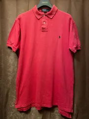 希少 MADE IN USA製 Polo by Ralph Lauren 半袖鹿の子ポロシャツ レッド Mサイズ