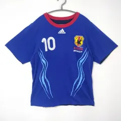00's　アディダス　adidas　Tシャツ　メンズL　サッカー日本代表　ブルー
