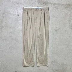 90年代 Polo by Ralph Lauren ポロバイラルフローレン ワイドチノパンツ 2タック ポロチノ メンズW38 