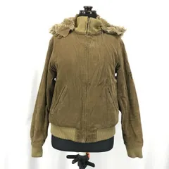 SHIPS/シップス★もこもこ裏地/防寒ジップアップブルゾン/パーカー【レディースM/茶/ブラウン】コーデュロイ◆BG791のサムネイル