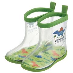 ディノサウルス 透明レインブーツ 16cm DINOSAURS 子供 子ども キッズ キャラクター スケーター