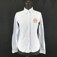 POLO JEANS/ラルフローレン★ボタンダウン/長袖シャツ【women’s size -S/ライトブルー】インパクト21正規代理店タグ/Tops/Shirts◆BH70<sale>